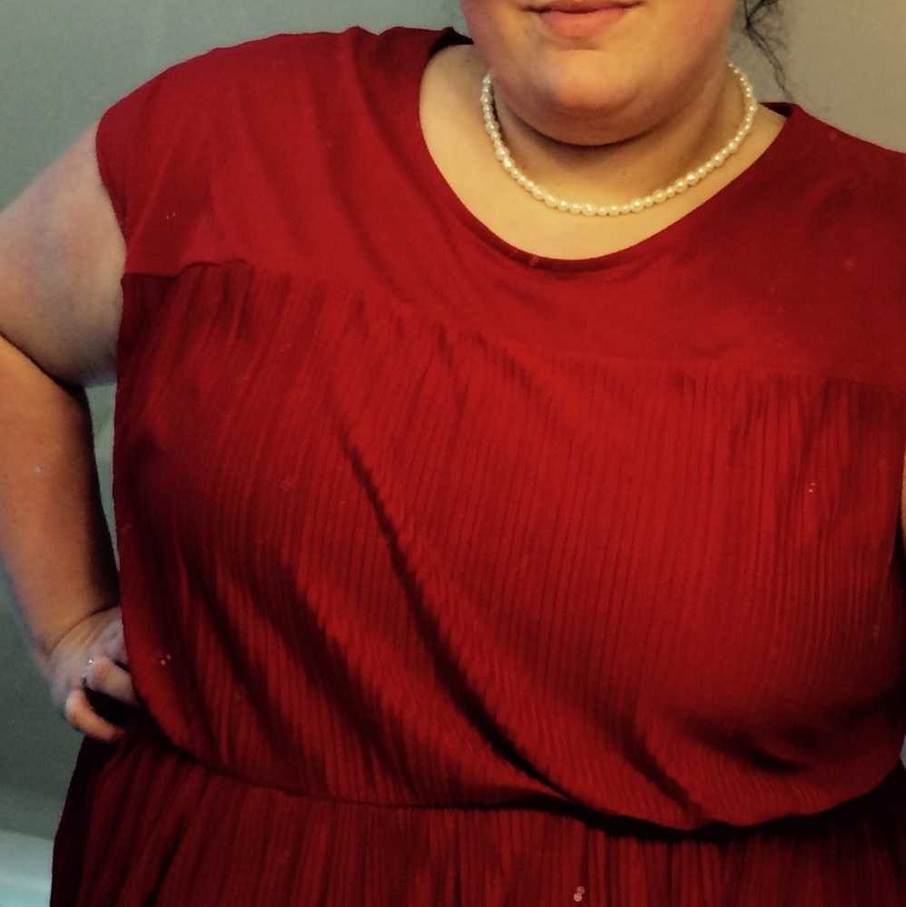 Red blouse
